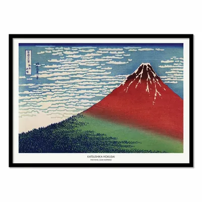 Poster - Art-Poster - Fine Wind, Clear Morning - Katsushika Hokusai - WALL EDITIONS