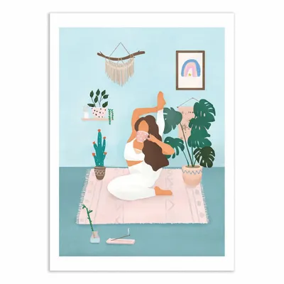 Poster - Art-Poster - Yoga Time - Petra Lizde - WALL EDITIONS