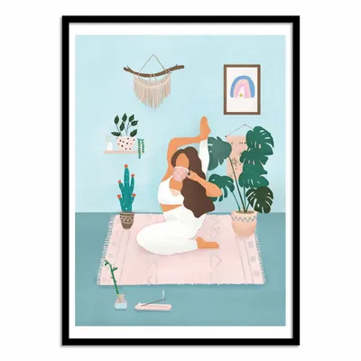 Poster - Art-Poster - Yoga Time - Petra Lizde - WALL EDITIONS