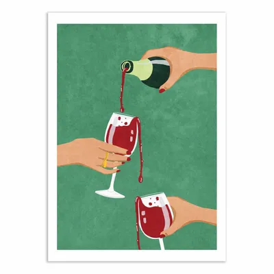 Poster - Art-Poster - Cheers Girls - Raissa Oltmanns - WALL EDITIONS