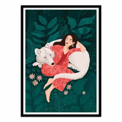Poster - Art-Poster - Polar Wolf - Petra Holikova - WALL EDITIONS