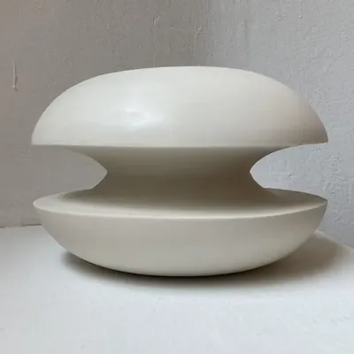 Sculptures, statuettes and miniatures - Sculptural, geometric vase in white porcelain - Oneiros D5 - CALLIGRAMME