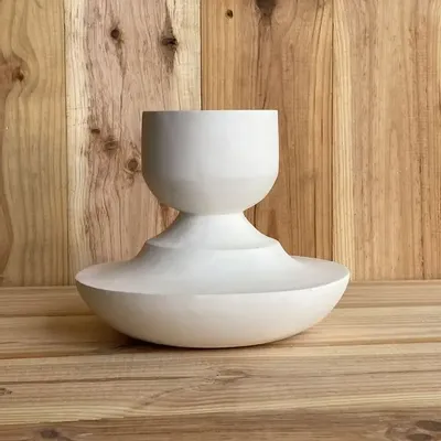 Vases - Sculptural, geometric vase in white porcelain - Oneiros D4 - CALLIGRAMME