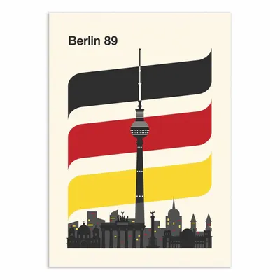 Poster - Art-Poster - Berlin Retro Travel Print - Retrodrome - WALL EDITIONS