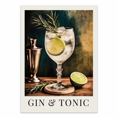 Affiches - Affiche - Gin and Tonic - Andreas Magnusson - WALL EDITIONS