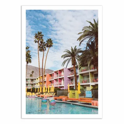 Poster - Art-Poster - Colorful Poolside Oasis - Bethany Young - WALL EDITIONS