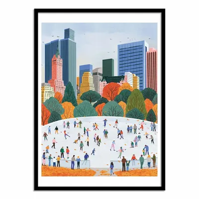 Poster - Art-Poster - Fall in New York City - Ceyda Alasar - WALL EDITIONS