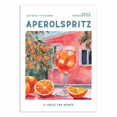 Poster - Art-Poster - Aperol Spritz - Ohkimiko - WALL EDITIONS