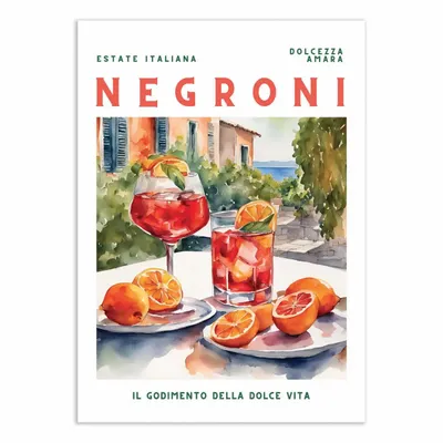 Poster - Art-Poster - Negroni - Ohkimiko - WALL EDITIONS