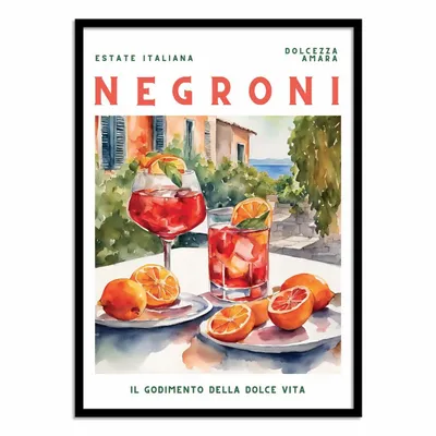 Poster - Art-Poster - Negroni - Ohkimiko - WALL EDITIONS