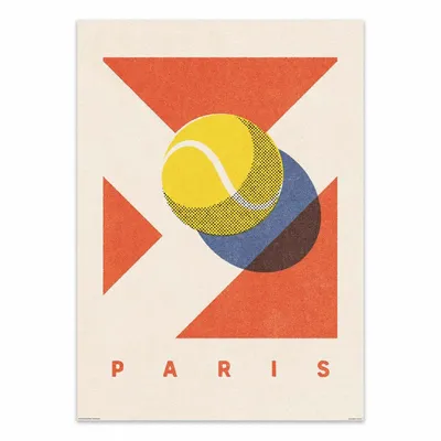 Affiches - Affiche - Paris Tennis Graphic - Daniel Coulmann - WALL EDITIONS