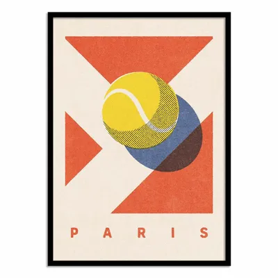 Affiches - Affiche - Paris Tennis Graphic - Daniel Coulmann - WALL EDITIONS