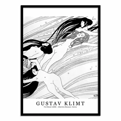 Affiches - Affiche - Fish Blood, 1898 - Gustav Klimt - WALL EDITIONS
