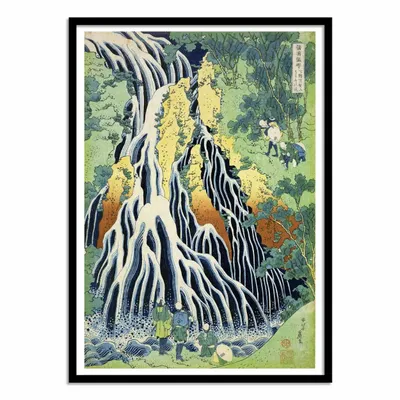 Affiches - Affiche - Kirifura Fall in Kurokawa 1832 - Katsushika Hokusai - WALL EDITIONS
