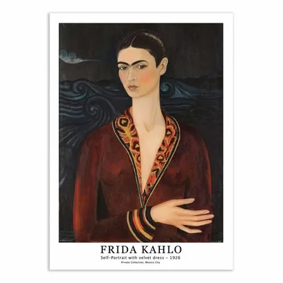 Affiches - Affiche - Self Portrait with velvet dress 1926 - Frida Kahlo - WALL EDITIONS