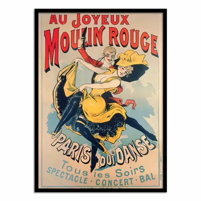 Affiches - Affiche - Au Moulin Rouge, 1890 - Jules Cheret - WALL EDITIONS