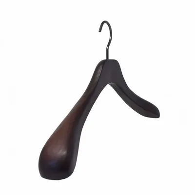 Walk-in closets - Ash wood hangers – Walnut finish – Chic Collection - MON CINTRE