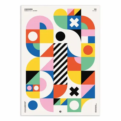Poster - Art-Poster - Checkers - Posterlad - WALL EDITIONS