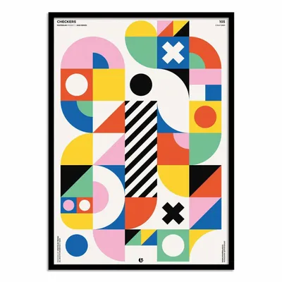 Poster - Art-Poster - Checkers - Posterlad - WALL EDITIONS