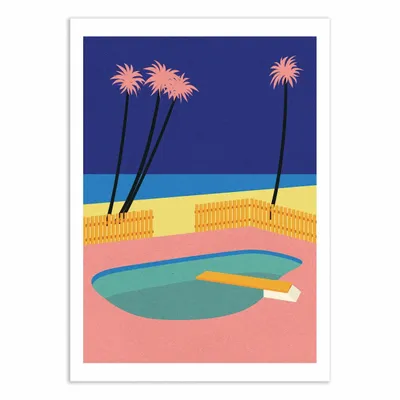 Affiches - Affiche - Malibu Beach - Rosi Feist - WALL EDITIONS