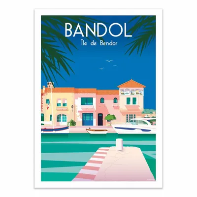 Affiches - Affiche - Bandol - Raphael Delerue - WALL EDITIONS