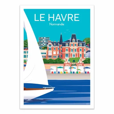 Affiches - Affiche - Le Havre Normandie - Raphael Delerue - WALL EDITIONS