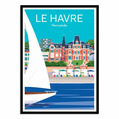 Affiches - Affiche - Le Havre Normandie - Raphael Delerue - WALL EDITIONS