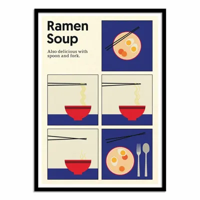 Affiches - Affiche - Ramen Soup - Rosi Feist - WALL EDITIONS