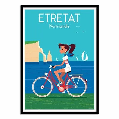 Affiches - Affiche - Etretat Normandie V2 - Raphael Delerue - WALL EDITIONS