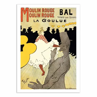 Affiches - Affiche - La Goulue au Moulin Rouge - Henri de Toulouse-Lautrec - WALL EDITIONS