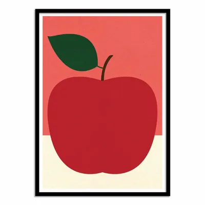 Poster - Art-Poster - Red apple - Rosi Feist - WALL EDITIONS