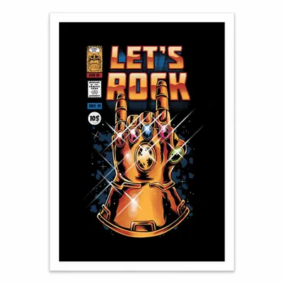 Poster - Art-Poster - Let's Infinity rock - Ilustrata - WALL EDITIONS