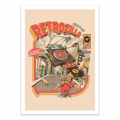 Affiches - Affiche - Retro Soundzilla - Ilustrata - WALL EDITIONS