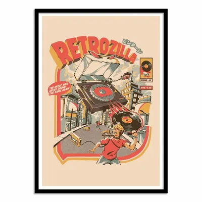Affiches - Affiche - Retro Soundzilla - Ilustrata - WALL EDITIONS