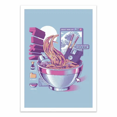 Affiches - Affiche - Web Ramen - Ilustrata - WALL EDITIONS
