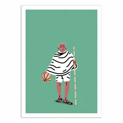 Affiches - Affiche - Ballin Gandhi - Elad Shagrir - WALL EDITIONS