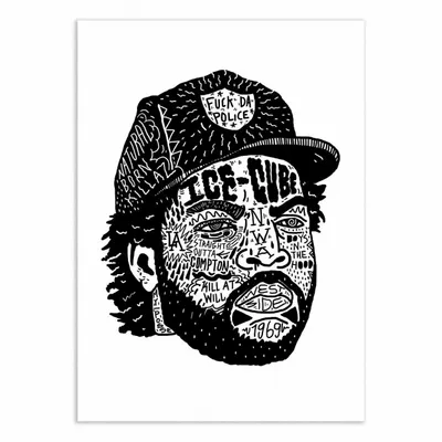 Poster - Art-Poster - Ice Cube - Nick Cocozza - WALL EDITIONS