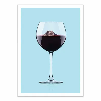 Affiches - Affiche - Hippo wine - Artem Pozdnyakov - WALL EDITIONS