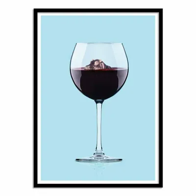 Affiches - Affiche - Hippo wine - Artem Pozdnyakov - WALL EDITIONS