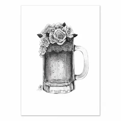 Affiches - Affiche - Flower beer - Mike Koubou - WALL EDITIONS
