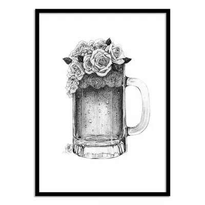 Affiches - Affiche - Flower beer - Mike Koubou - WALL EDITIONS