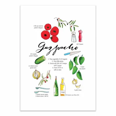 Affiches - Affiche - Gaspacho - Mercedes Lopez Charro - WALL EDITIONS
