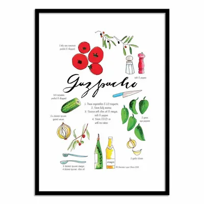 Affiches - Affiche - Gaspacho - Mercedes Lopez Charro - WALL EDITIONS