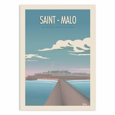 Affiches - Affiche - Saint Malo - Turo - WALL EDITIONS