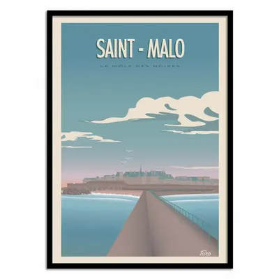 Affiches - Affiche - Saint Malo - Turo - WALL EDITIONS