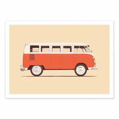 Affiches - Affiche - Red Van - Florent Bodart - WALL EDITIONS