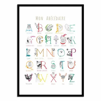 Affiches - Affiche - Mon abécédaire - Les Loulous - WALL EDITIONS
