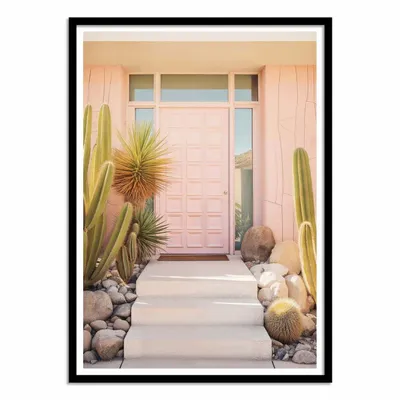 Poster - Art-Poster - Pink Palm Springs - Philippe Hugonnard - WALL EDITIONS