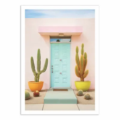Affiches - Affiche - Pretty Pastel Palm Springs - Philippe Hugonnard - WALL EDITIONS
