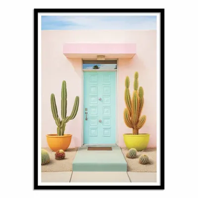 Affiches - Affiche - Pretty Pastel Palm Springs - Philippe Hugonnard - WALL EDITIONS